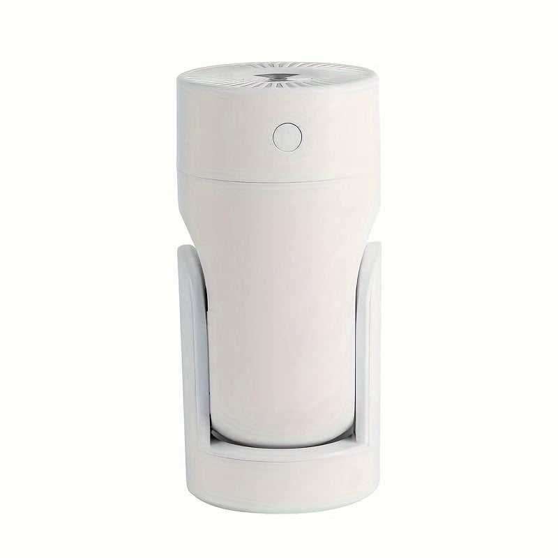 1pc Mini humidificador ultrasónico portátil, difusor de aroma silencioso, capacidad de 220mL, material de plástico - alimentado por USB, se adapta a various tipos de habitaciones, ≤36V