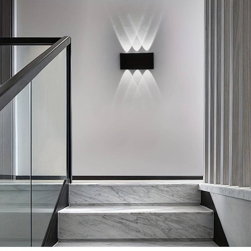 Lámpara de pared LED con luz hacia arriba y abajo, iluminación interior AC85-265V, 1 unidad