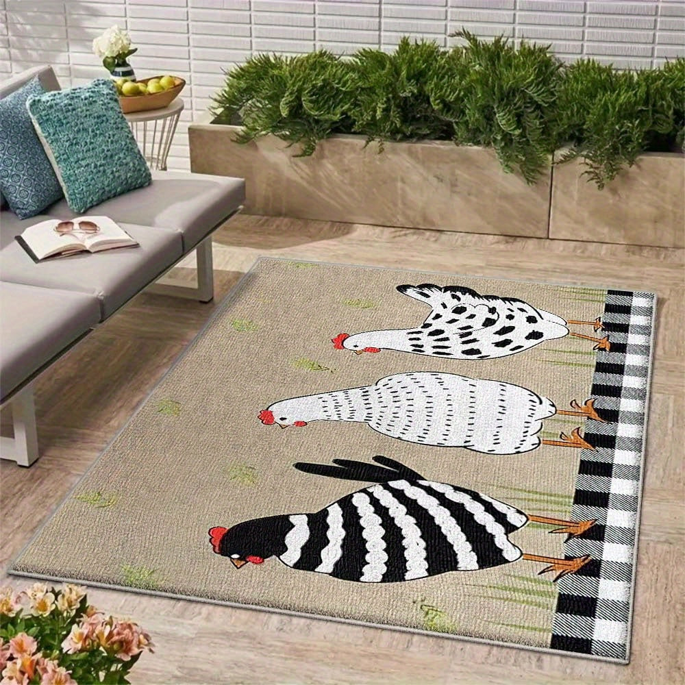 Alfombra de Terciopelo/853gsm Poliéster con Patrón Nórdico Geométrico, Multitamaño para Camping y Exteriores, Espesa y Esponjosa, Estilo Francés Moderno Minimalista a Rayas, Lavable a Máquina, Ligera y Antideslizante, Diseño Multifuncional para Decoració