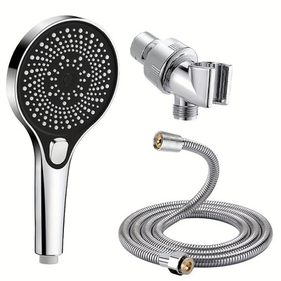Conjunto americano de panel grande de 13 cm, cabezal de ducha de alta presión de tres etapas con gran flujo de agua mejorado, grifo de baño montado en la pared y cabezal de ducha grande