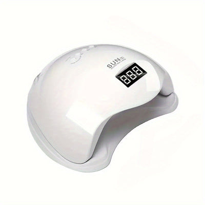 1 pieza de lámpara de uñas LED SUN con sensor inteligente - Luz de curado de gel de secado rápido portátil, base extraíble, pantalla LCD, alimentada por USB (batería no incluida) - Ideal para uso en casa y salón, iluminación de salón de uñas | Lámpara de