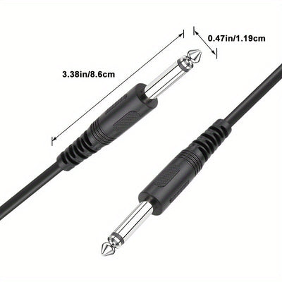 Cable de audio I-zclive de 6.5 mm, cable de audio macho a macho de 6.35 mm, cable de audio de 6.5 mm de cobre libre de oxígeno, cable de audio de reducción de ruido de 6.35 mm, conector de metal aplicable para computadora, DVD, bajo, teclado. Eid Al-Adha