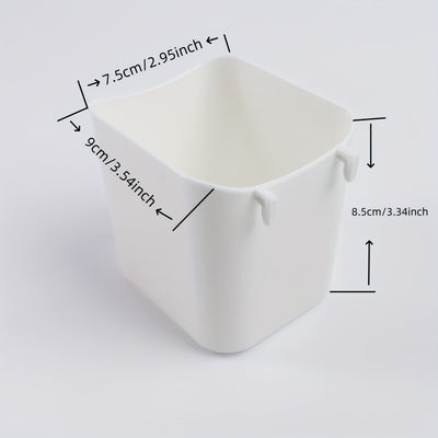 Estantería de Almacenamiento para Cocina Montada en la Pared sin Taladro con Múltiples Ganchos y Cajón Deslizante - Diseño Apilable de Tablero Perforado para Instalación Fácil, Ideal para Ollas, Especias y Utensilios, Blanco, Accesorios de Cocina