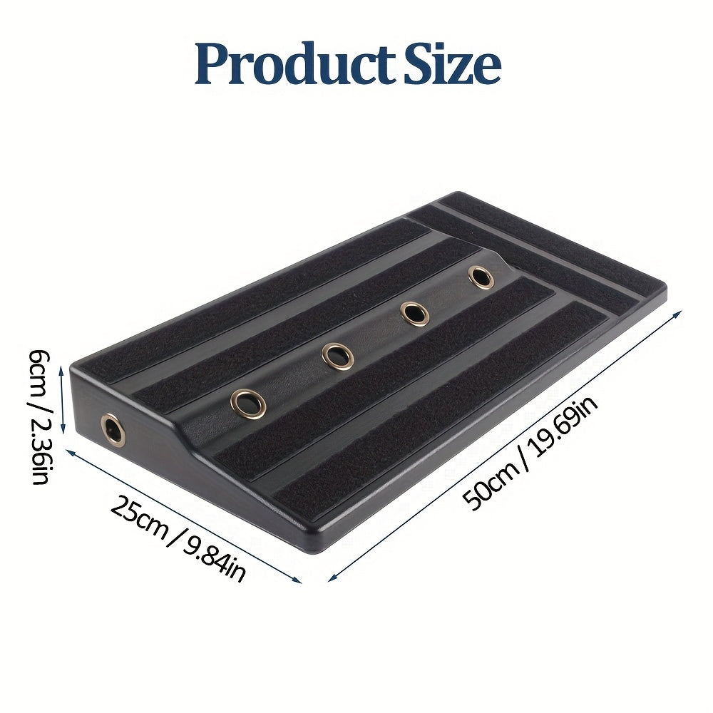 Tablero para pedales de guitarra Rockhouse, plástico resistente, diseño liviano y compacto para múltiples efectos, ideal para músicos de rock, pop y metal, tablero de pedales moderno, plástico duradero