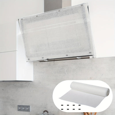 33ft Papel Absorbente para Campana Extractora - Filtro Resistente de Aceite y Humo para Cocina y Garaje, Diseño de Corte Fácil, 10m Largo, Ideal para Chefs Caseros y Mantenimiento de Electrodomésticos, Limpieza del Área de Cocina, Instalación Sencilla, M
