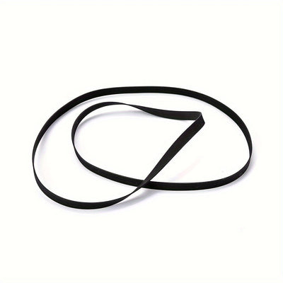 10 unidades de cinturones de goma negra de alta calidad para platos giradiscos - Superficie suave y duradera para reproductores de discos fonográficos, accesorio para platos giradiscos de vinilo | Cinturón de superficie suave | Construcción duradera, acc