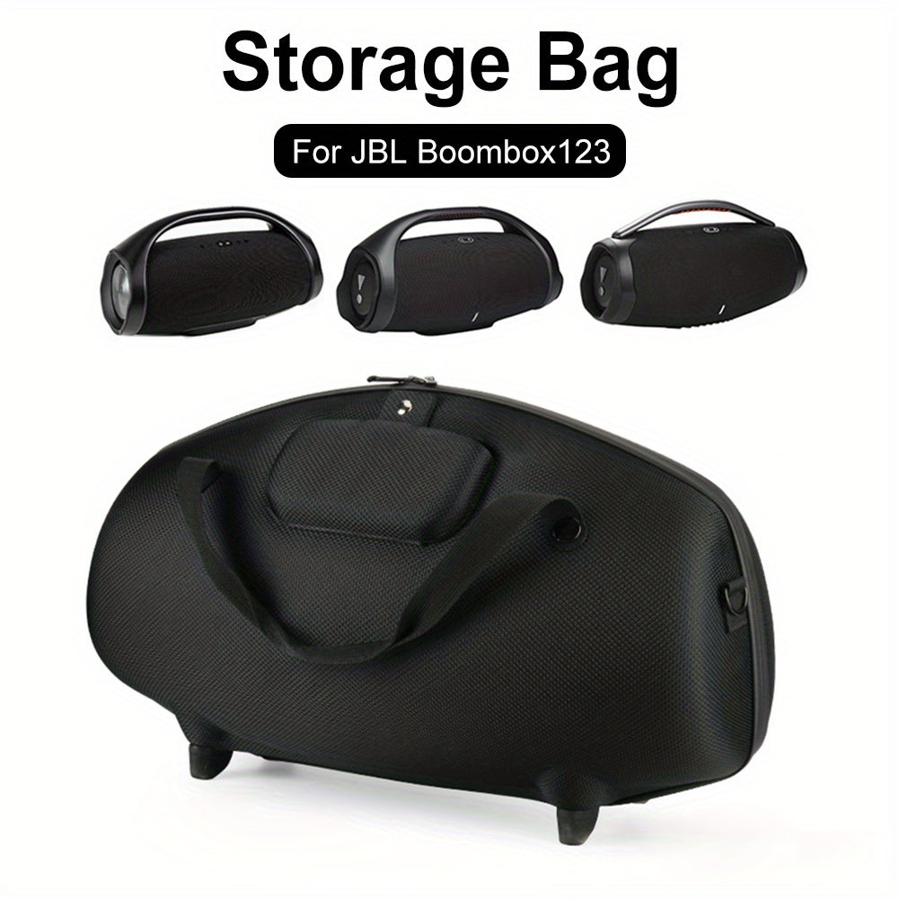 Estuche de Viaje EVA para Boombox 1/2/3 - Bolsa Protectora Duradera con Correa de Hombro, Mango Ergonómico y Diseño Ajustado, Equipo Ligero y Portátil para Viajes y Exteriores (), Soporte Estilizado con Protección Estructurada