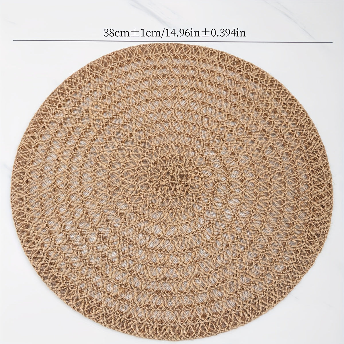 6 piezas de individuales de yute para mesa, decoración de cocina y hogar