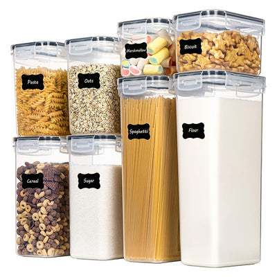 Contenedor de Almacenamiento de Alimentos de Plástico PP Transparente - Organizador Hermético para Frescura en la Cocina