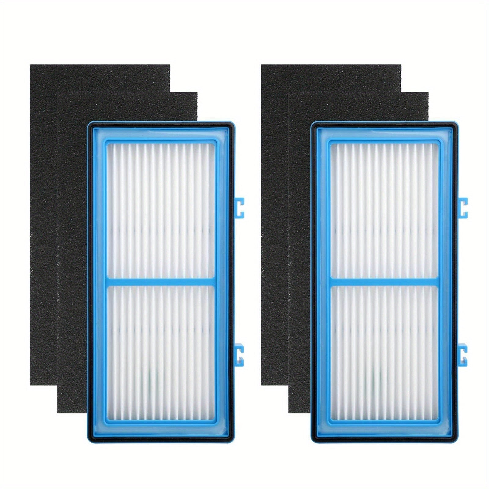 6pcs, 2 Filtros HEPA + 4 Prefiltros De Carbón Para La Serie De Filtros De Aire Total Holmes AER1 Reemplazo De Filtro HAPF30AT Y HAP242-NUC