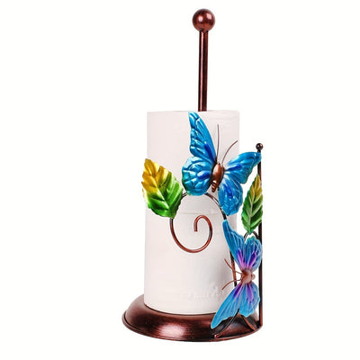 1pc Soporte De Papel De Cocina, Estante De Almacenamiento De Película Fresca, Soporte Colgante De Pañuelos, Soporte De Servilletas Sin Perforación, Soporte De Papel De Rollo De Gabinete, Estante Doméstico, Suministros De Cocina