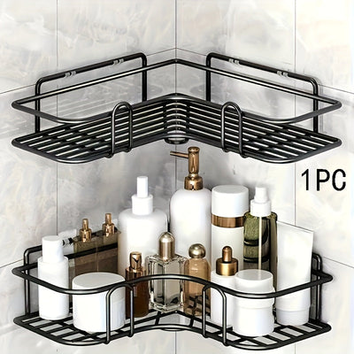 Estantería de Baño Colgante que Ahorra Espacio, Estante de Almacenamiento Colgante de Metal Duradero para Diversos Tipos de Habitaciones, Instalación Fácil, No Requiere Taladrar, Organizador Multipropósito, Organizadores y Almacenamiento de Baño