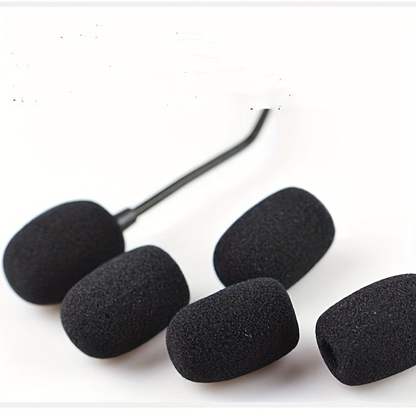 [10 filtros pop XLR] Juego de 10 filtros pop para conectores XLR, pantalla antiviento de espuma antichoque para micrófono, almohadillas de reducción de ruido para audífonos y micrófonos de mano, sin necesidad de batería