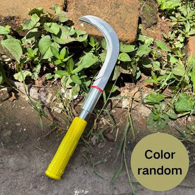 Navaja de Jardín Resistente - Cuchillas Afiladas, Mango Antideslizante Amarillo - Herramienta Profesional para Podar, Cortar Malezas y Trimming - Ideal para Hogar, Granja y Paisajismo - Tijeras Manuales Duraderas para Césped y Jardín, Diseño Ergonómico,