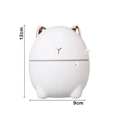 Mini Humidificador USB Luz LED Gato Difusor DDM1