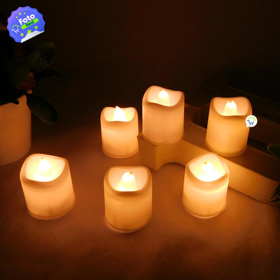 Vela Luz Led Pequeña X6 Decorativa AK3008