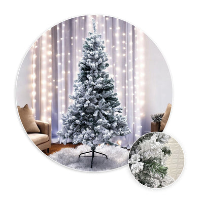 Árbol Navidad Efecto Nevado 1.80m 370 Ramas ANTYU1-180SNOW