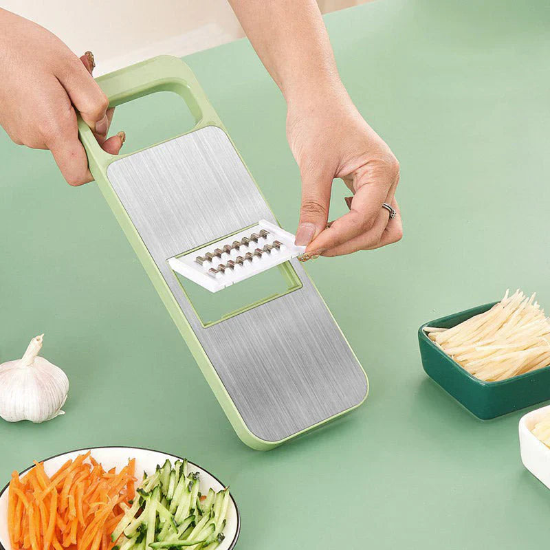 SlicyPro Cortador y Rebanador 6 en 1 con Diseño Seguro para Dedos