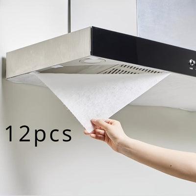 12pcs Membrana de Filtro para Campana Extractora Absorbente de Aceite - Mantén Tu Cocina Limpia y Sin Olores