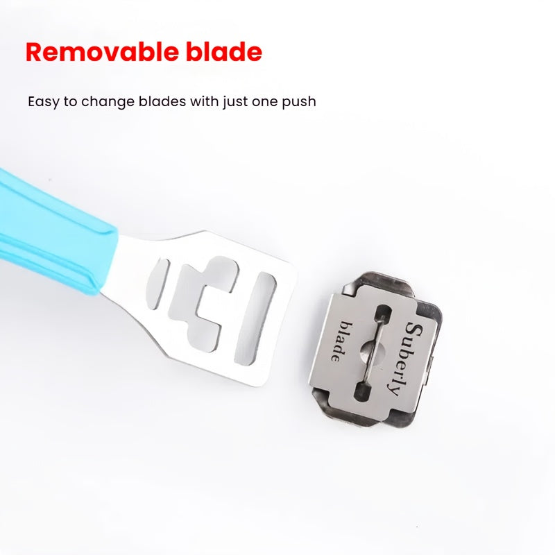 1pc Herramienta Manual de Alta Resistencia para Eliminar Uñas - Diseño con Borde Redondeado para Pies, Manos y Uñas de los Dedos - Sin Necesidad de Electricidad/Batería, Portátil en Color Beige Claro, Removedor de Callos y Pedicura - Construcción Durader