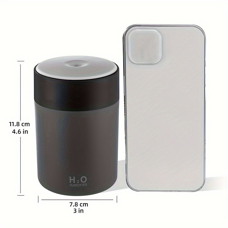 1 Unidad, Humidificador Silencioso De Luz Nocturna De Color, Humidificador Portátil USB Mini Para Oficina, Escritorio De Coche, Difusor Perfumado, Adecuado Para Hidratación Y Humectación De La Piel, Apagado Automático Con 2 Modos De Pulverización, Regalo