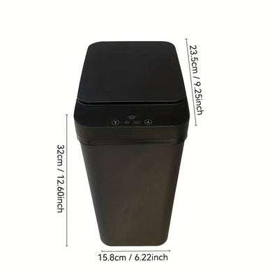 EANE Papelera inteligente con batería, cierre automático con sensor, montaje en pared, papelera automática completa para baño y sala de estar, funcionamiento ≤36V - Sin batería