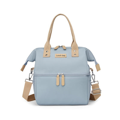 Estuche de Almuerzo Aislado con Gran Capacidad y Estilo, Bolsa de Almacenamiento Casual para Moda, Mantiene Caliente o Frío, Ideal para el Trabajo y Camping, Sin Contacto con los Alimentos