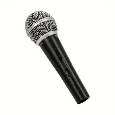 Microfono Dinámico SM58 Profesional - Construcción Robusta, Rejilla de Reducción de Ruido, Compatible con USB (Sin Necesidad de Pilas) - Ideal para Conciertos en Vivo, Karaoke, Podcasts, Iglesias y Estudios Caseros - Perfecto para Profesionales y Princip
