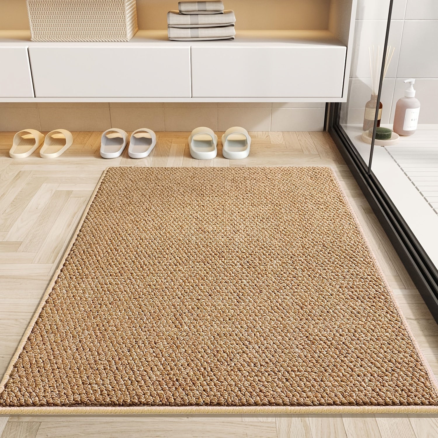 Alfombra de Puerta Suave y Absorbente - Fácil de Limpiar, Patrón Geométrico para Uso Interior/Exterior - Perfecta para Entradas, Dormitorios y Más, Tapetes para el Hogar