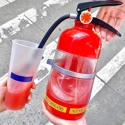 1 unidad, cubo de bebidas creativo, dispensador de cerveza, vaso de agua divertido para fiestas, KTV, bares y restaurantes, gran capacidad, extintor de acrílico, cañón de vino