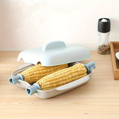 1pc Vaporera de Microondas sin BPA para Verduras y Mariscos - Herramienta de Cocina No Eléctrica, Diseño Fácil de Limpiar con Tecnología de Vapores Rápidos & Mangos Ergonómicos, Material Libre de BPA