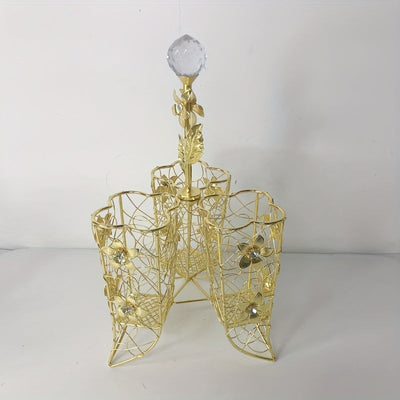 Un soporte de cocina de metal - un soporte para cuchillos, tenedores y palillos, un cajón de almacenamiento para cucharas y tenedores, un soporte de drenaje multifuncional para vajilla, adecuado para uso doméstico.