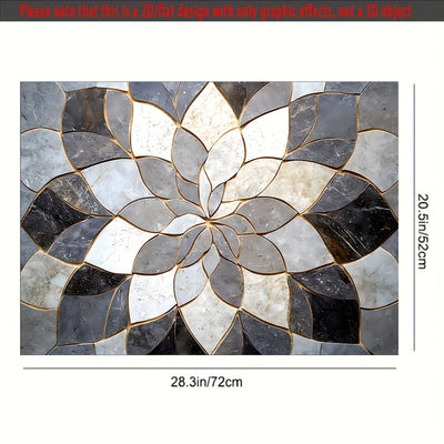 1 pieza de alfombrilla de estufa elegante con diseño de mármol, resistente al deslizamiento, cubierta protectora de poliéster para hornillas y escritorios, accesorio de cocina de alta calidad, diseño negro y blanco, resistente al calor, antideslizante, d