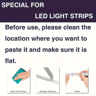 Cinta de luz LED de 100 pies (2 rollos de 50 pies) de HBO con cambio de color sincronizado y control de aplicación, control remoto de 44 teclas, paquete de instalación de cinta de doble cara incluido, perfecto para regalos de Navidad, oficina de vacacion