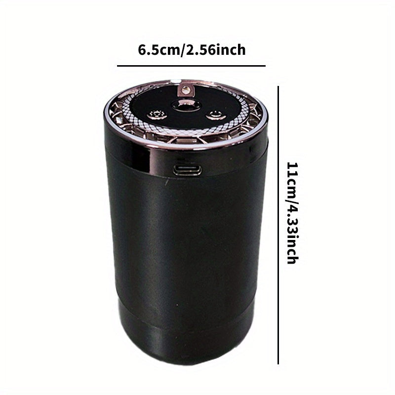 Máquina de Aromaterapia Inteligente, con Tres Modos, Sensor Táctil, Anillo Luminoso LED Colorido, Batería de Litio Recargable, Carga USB, Fuente de Aceite Esencial/Fragancia de Perfume, Incluye Juego de 1/3 Botellas de Perfume, Adecuado para Hogar, Ofici