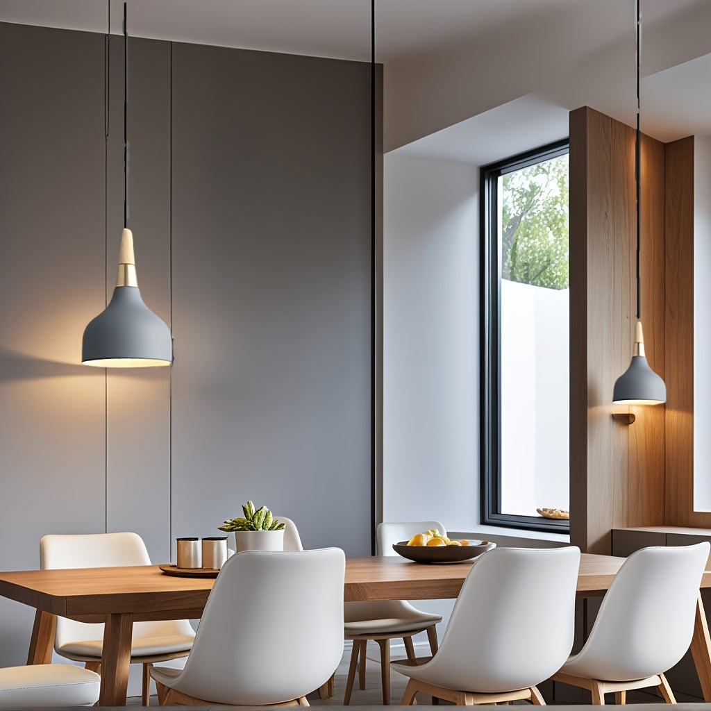 Lámpara colgante estilo escandinavo moderno y minimalista, luz colgante simple y colorida para cocina, comedor, habitación o cafetería (foco no incluido) - Ideal para regalos familiares, regalos de Año Nuevo o detalles exquisitos