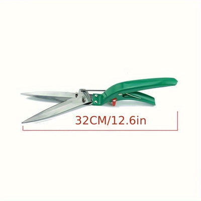 Tijeras de cesped de acero al carbono ergonómicas - Alta precisión, Diseño moderno, Duraderas, Ideales para uso en casa y jardín, Tijeras de jardín | Mango ergonómico | Tijeras de cesped duraderas