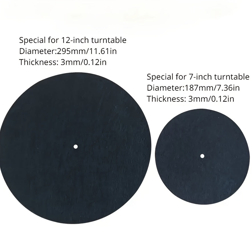 Alfombrilla Antiestática de Vinilo para Tocadiscos - Tapete de Fieltro Antideslizante para Mejora de la Calidad del Sonido, Material Duradero de Poliéster, Grosor de 3mm, Ideal para DJ y Aficionados al Karaoke, Cuidado de Discos de Vinilo | Colocación Es