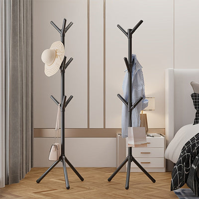 Perchero Minimalista de Piso para Dormitorio, Diseño Simple y Elegante con Barra Única, Ideal para Colgar Ropa, Sombreros y Bolsas