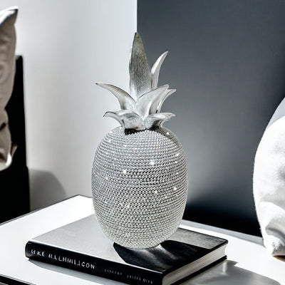 Elegante decoración de piña de resina 3D, estilo Art Deco, ideal para decoración de hogar y fiestas, regalo perfecto para Navidad, Día de San Valentín, Acción de Gracias, Día de la Madre, graduación - No se necesita electricidad, decoraciones de piña.