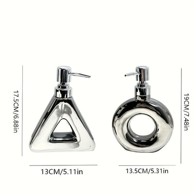 Botella de cerámica elegante y de lujo con diseño premium, ideal para almacenar jabón líquido, ligera y fácil de transportar