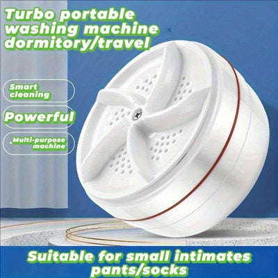 Mini Lavadora de Tecnología Soundwave - Lavadora Portátil Compacta con Limpieza Turbo, Máquina de Lavado USB para Dormitorio, Apartamento, Viajes y Hogar - Lavado Rápido para Prendas Delicadas, Ropa Interior y Cargas Pequeñas - Sin Batería Necesaria, Ese