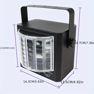 Luces disco LED con control de ritmo por sonido, luces láser para fiestas KTV con carcasa metálica, control remoto, ideales para habitaciones, salas y iluminación DJ interior, perfectas para decorar en días festivos