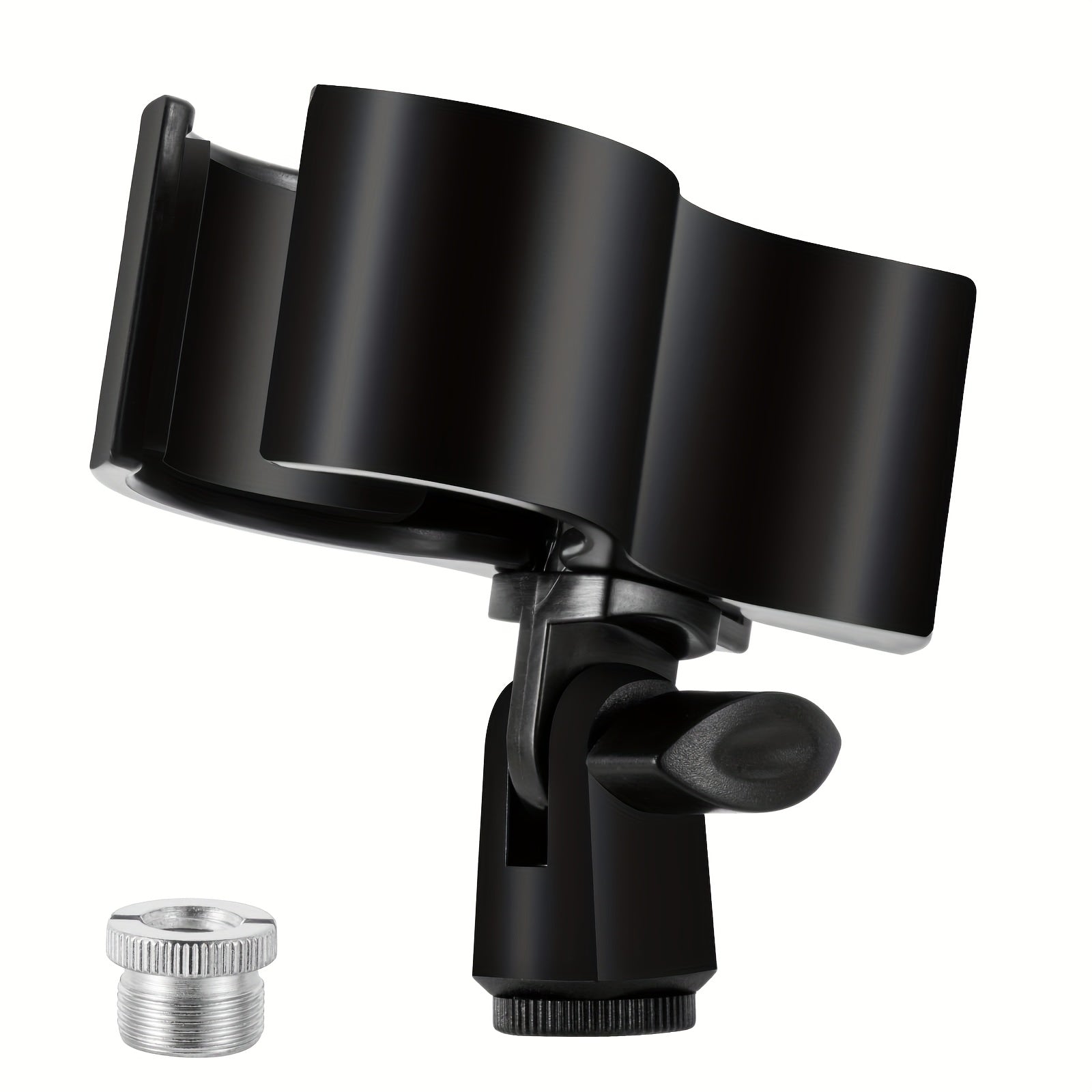 1/2 piezas, clip de micrófono grande, soporte ajustable para micrófonos con un diámetro exterior de 1,26" desde 2,3", con adaptador de tornillo macho de 5/8" a tornillo hembra de 3/8"