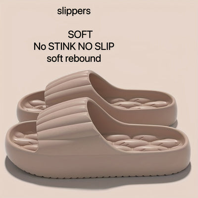 Chanclas suaves de EVA para mujer, antideslizantes, secado rápido, cómodas para la ducha y la playa, color rosa, diseño ligero y transpirable para uso diario, calzado de secado rápido, zapatos sin cordones casuales, suela antideslizante, pantuflas para b