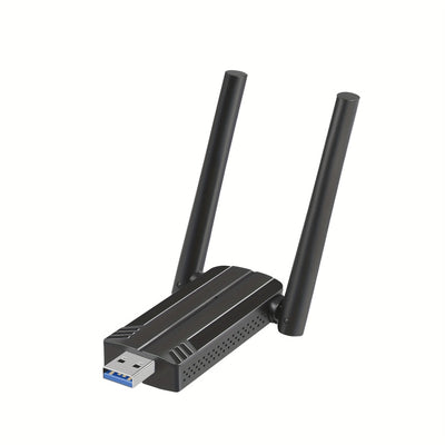 Adaptador sin varillas de 1800Mbps, Adaptador USB WiFi 6 para PC - Adaptador USB WiFi 802.11ax, Adaptador WiFi Banda Doble AX1800 para Escritorio y Portátil, Dongle WiFi para Red Inalámbrica en Windows 7/10/11