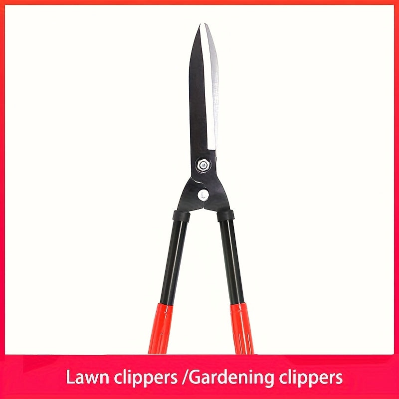 1pc Tijeras de Jardinería de Alta Calidad, Cortahierros para Césped y Arbustos con Mango Largo, Tijeras de Poda para Ramas Altas y Hierba