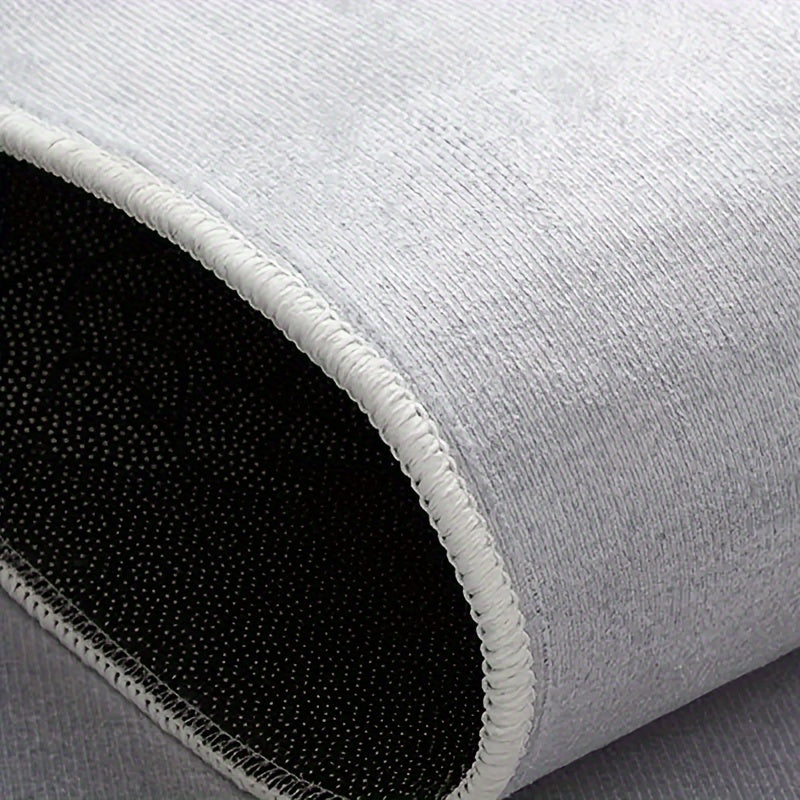 Alfombra de área persa bohemia vintage lavable a máquina - Alfombra de interior ligera antideslizante de PVC de pelo bajo y respaldo cuadrado para habitación y dormitorio, material 100% PVC, hecha a máquina.