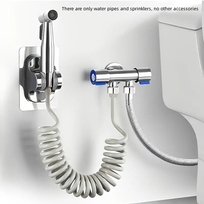 Kit de Ducha Manual de Acero Inoxidable con Manguera de 4.8 Pulgadas y Soporte de Pared - Boquilla Autolimpiable, Impermeable y Resistente, Ideal para Baño, Aseo de Mascotas, Diseño Moderno | Estructura Duradera, Accesorio para Ducha
