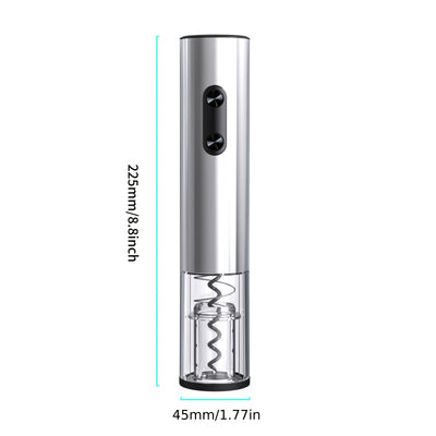 1 Unidad, Abrebotellas Eléctrico, Abrebotellas De Vino Con Batería, Cortador De Aluminio/indicador LED, Abrebotellas Automático Para Bar En Casa (sin 4 Baterías AA)